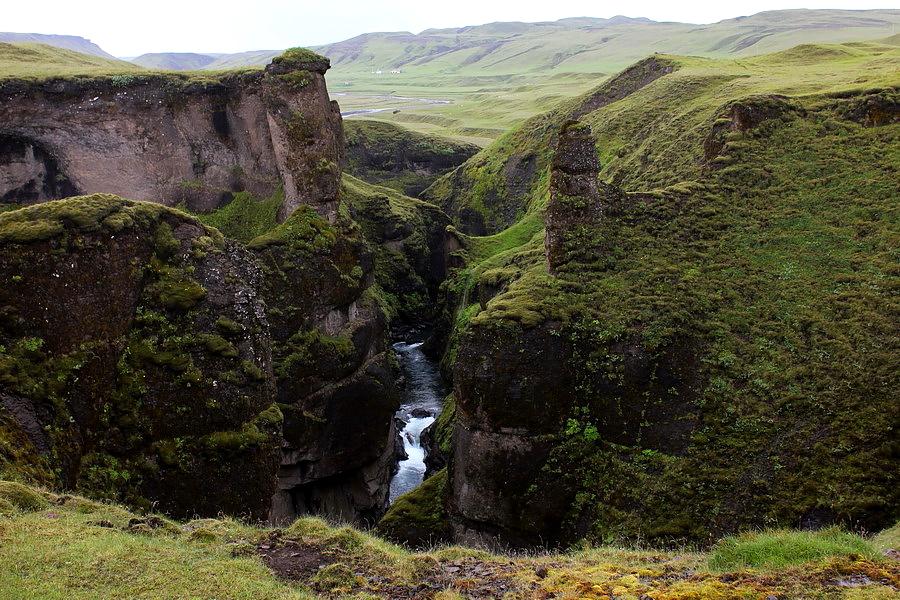Izland utazás Fjadrargljufur kanyon