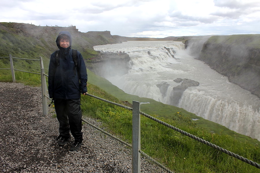 Izland utazás Gullfoss vízesés