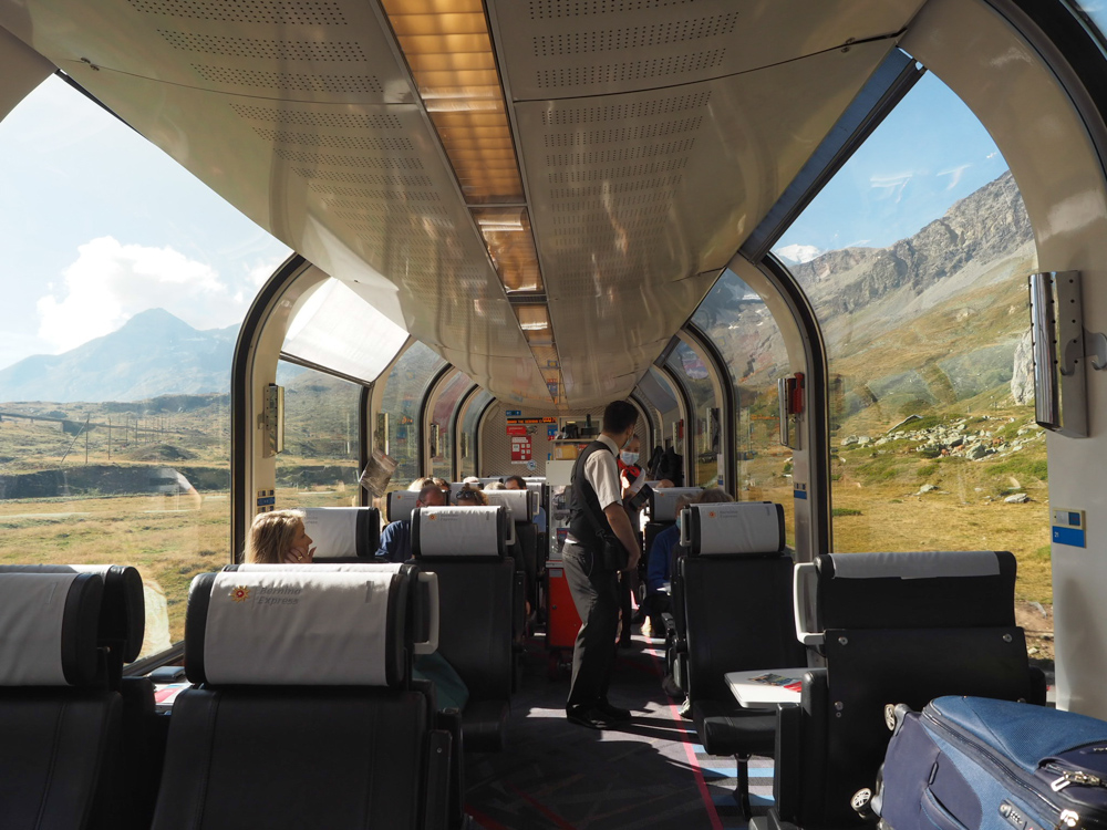 StMortiz-Lugano, Bernina Express